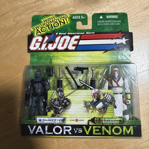 G.I.Joe Valor vs Venom: SNAKE EYES vs STORM SHADOW Hasbro 2003