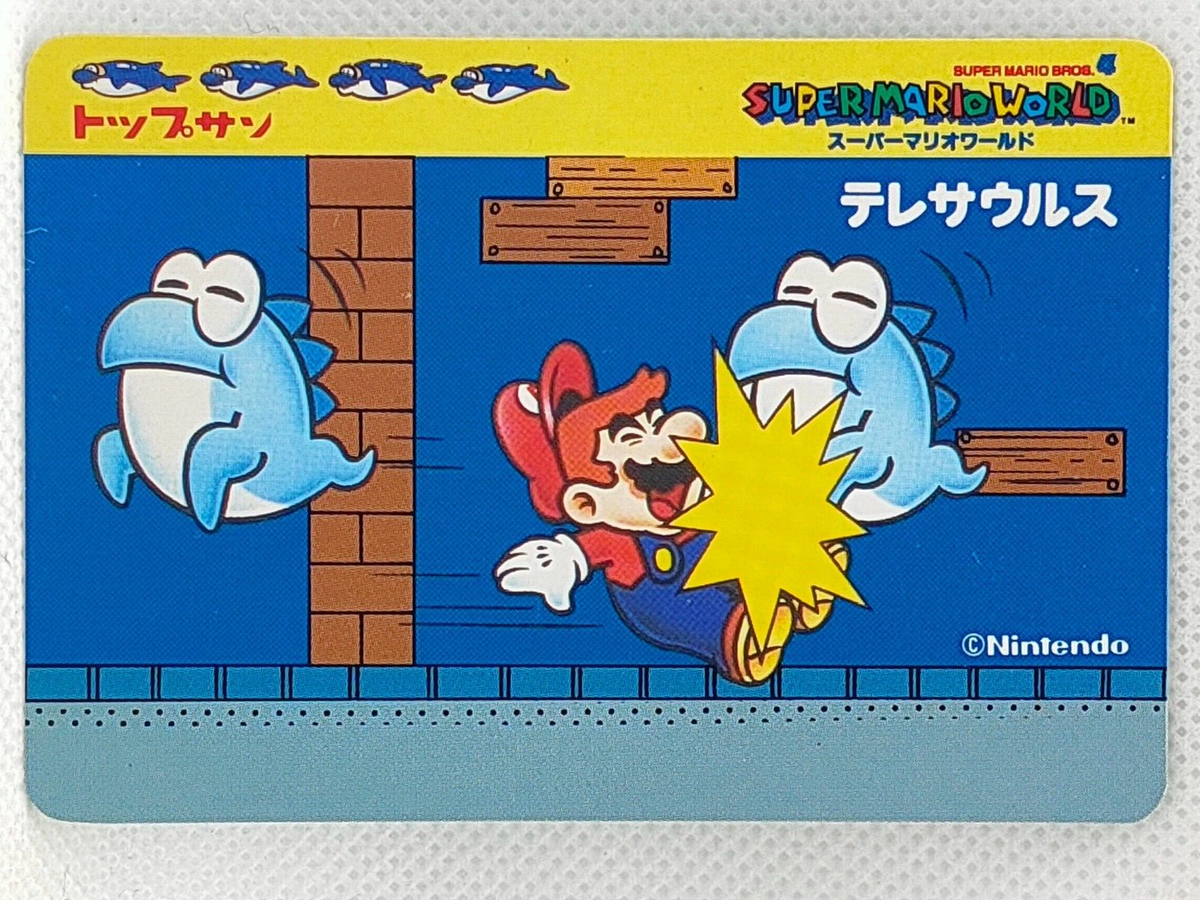 Super Mario World Top Confectionery Collabo Nintendo Card Super Mario World Top Confectionery Collabo Nintendo Card