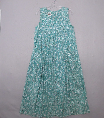 Laura Ashley Dress 6 Green Floral Vintage Made in Ireland Cottage Core Prairie