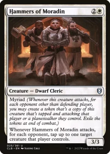 Hammers of Moradin (025) Battle for Baldur's Gate CLB MTG Magic regular NM - Picture 1 of 1