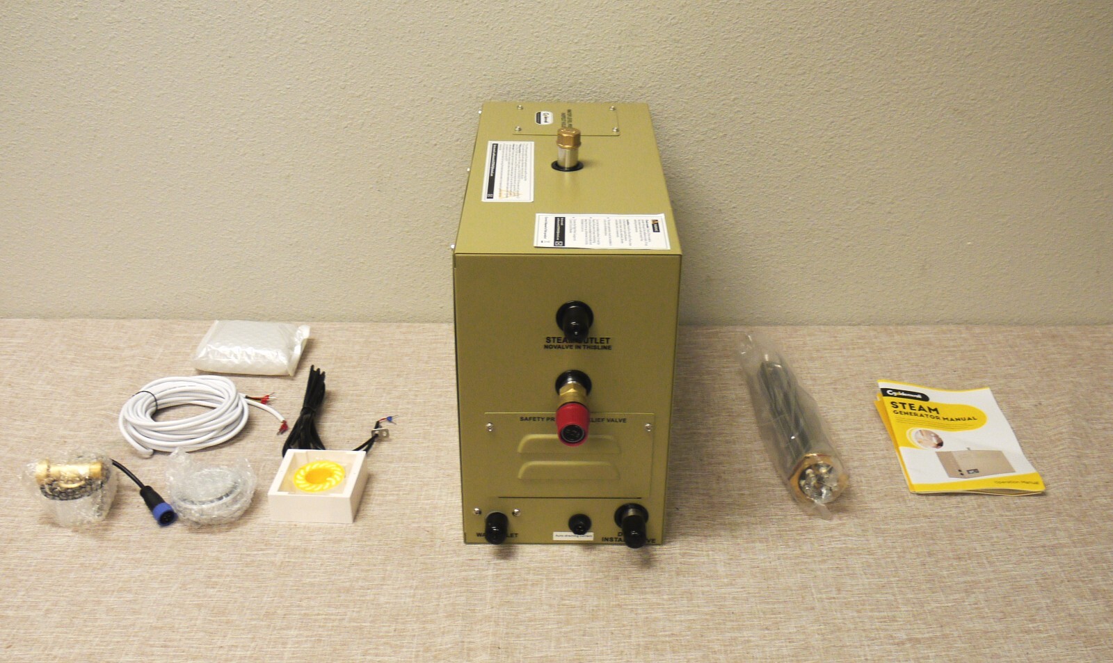 6KW Commercial Self-Draining Steam Generator Shower System Bath