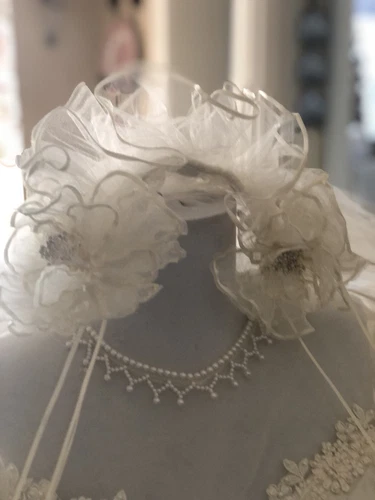 Braut leuchtende Brautkleider Kathedrale mit langer Plissee Sweep Schleppe Satin - Bild 19 von 23