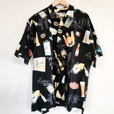 Koko Island Aloha Hawaiian Shirt Men L All Over print Cotton Blend USA