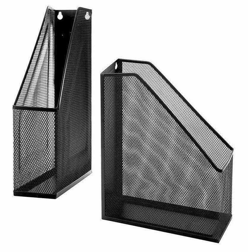 A4 Black Mesh Magazine Holder Book Rack Single File Storage Organiser