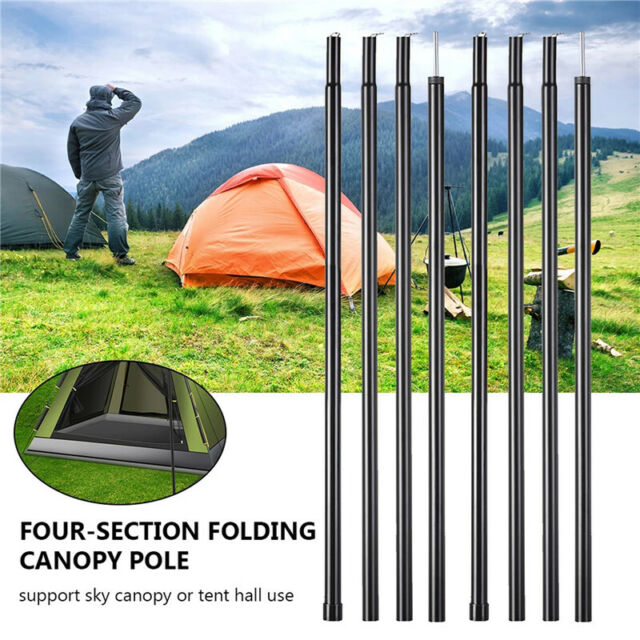 2x2m Telescopic Tent Tarp Poles Rain Cover Camping Awning Waterproof Shelter Rod
