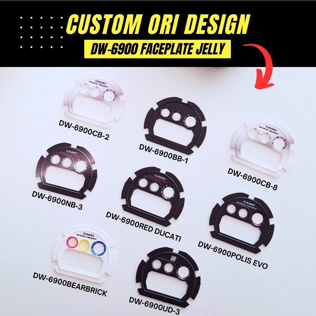 DW-6900 Faceplate Custom Original G Shock Watch Dial DW-6900CC-6