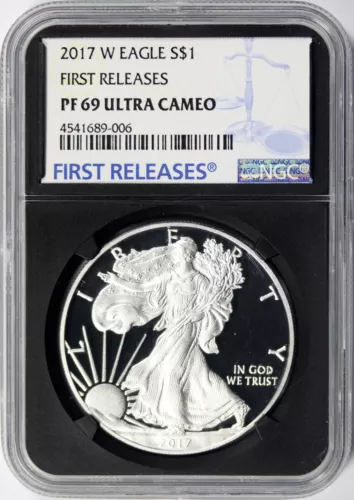 2017-W $1 Proof American Silver Eagle NGC Retro PF69UCAM First Releases