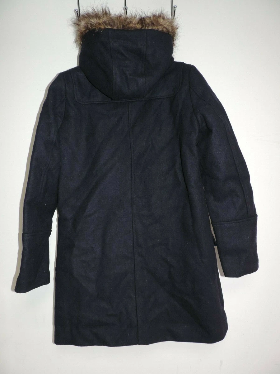La Redoute Hooded Duffle Coat Navy Size UK 8 DH003 JJ 01 eBay