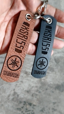 2 Pcs YAMAHA XSR 155 700 900 LEATHER MOTORCYCLE BIKER TAG KEYCHAIN