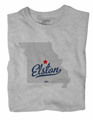 Elston Missouri MO T-Shirt MAP