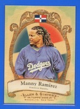 2009 Topps Allen and Ginter National Pride Baseball Card #NP35 Manny Ramirez