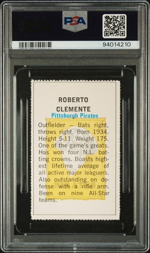 1971 Roberto Clemente PSA 9 Rare Vs Topps DELL Team Stamps MLB Photostamps Card - Picture 3 of 3