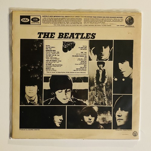 Beatles RUBBER SOUL Vinyl LP Record ‘76 Win RE Stereo VG+/VG - Picture 5 of 7