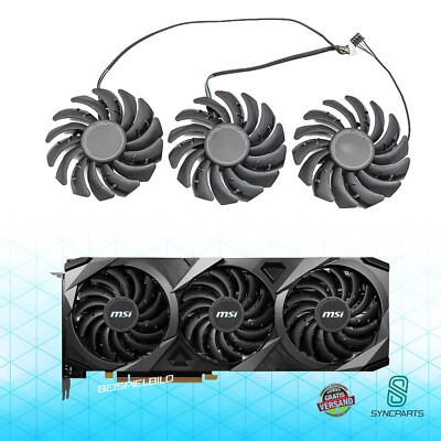 Ersatz Lüfter Grafikkarte MSI RTX3060 3060Ti 3070 RTX VENTUS 3X  PLD09210S12HH