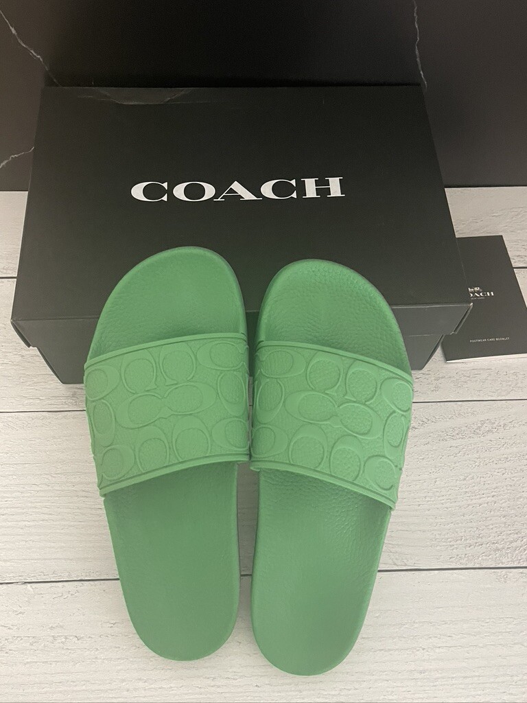 サンダル COACH Signature PVC Slides US10 CY247 Amazon