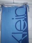 💟 Calvin Klein Acrylic Knit Fringe Blue Scarf New NWT Long 1 Size Oblong Women — photo 3