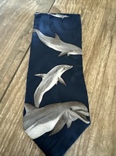 Endangered Species Dolphin Mens Tie Standard Elegance 100 Imported Silk Water