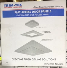 Trim Tex Flat Pop Out Flat GFRG Access Panel Door Radius Corner 9″ X 9″ SQ-09