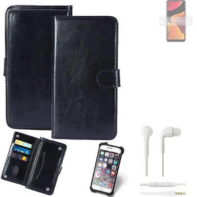 Handy Hülle für BQ Mobile BQ-6645L Element + Earphones Flip Case Schutzhülle 