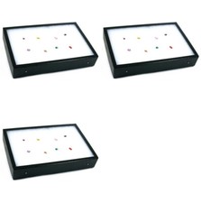 Jewelry Making Gem Stone Display Case For Jewelry Showcases Countertops 3PC