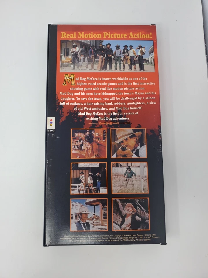Mad Dog McCree (3DO) Long BOX - CIB Complete w/ Manual & All Leaflets - Tested  - Image 3 of 4