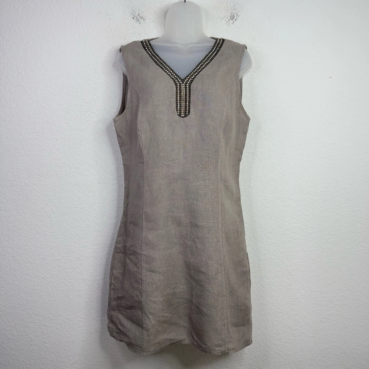 Gray Linen Dresses for Women for sale | eBay