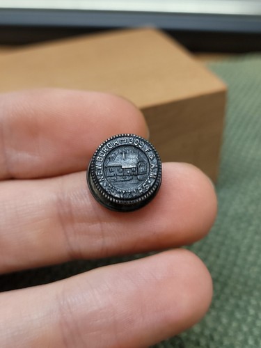 Rare Freemason Lapel Newburgh NY 309 F&AM Lodge 25 Years Sterling WW1 Veteran - Picture 9 of 21