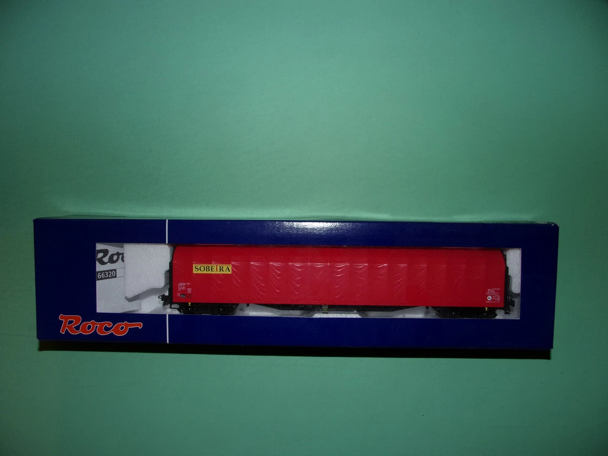 Wagon Bâché Court PIKO DB CARGO 58037 - Rouge, échelle HO (occasion)