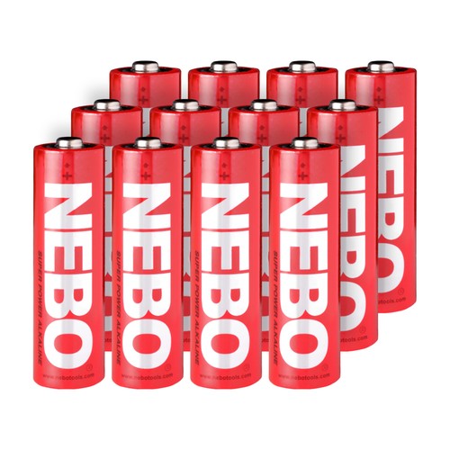 Nebo AA 1.5V Alkaline Batteries, Super Power Alkaline, 12 or 24 Pack eBay