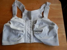 Carefix "Mary" Front Close Post-Op Mastectomy Bra #3343 White XL Pre-owned