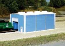 Pikestuff N Small Engine House Scale 30 x 60' 9.1 x 18.3m blue 