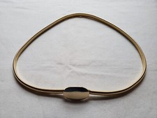 Vintage Gold Tone Flex Belt A lot of Stretch 29 -30"   70"s   80"s