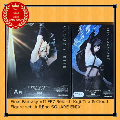Final Fantasy VII FF7 Rebirth Kuji Tifa & Cloud Figure set A &End