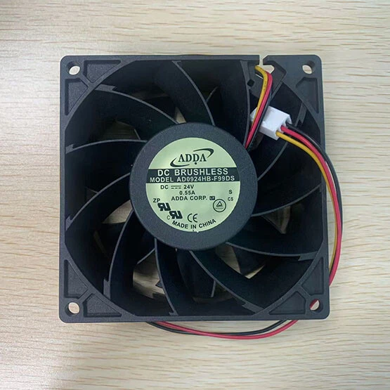 1X New ADDA AD0924HB-F99DS Cooling Fan 9238 DC24V 0.55A 3Pin Fast Shipping - Image 2 of 2