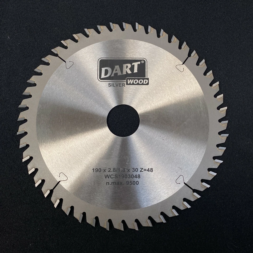 Lama Circolare TCT Per Legno Dart Argento 190Mm X 30Mm X 48T (ATB) Pos 8° - Immagine 3 di 4