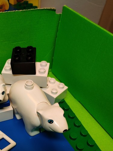 Duplo SAVANNAH and POLAR ANIMALS ~2666 ~Lego ZOO ~COMPLETE ~Giraffe ~1990 ~BOX - Picture 6 of 12