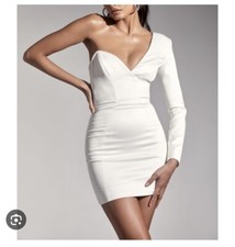 House of CB Tiffany - White One Shoulder Dress - size XS