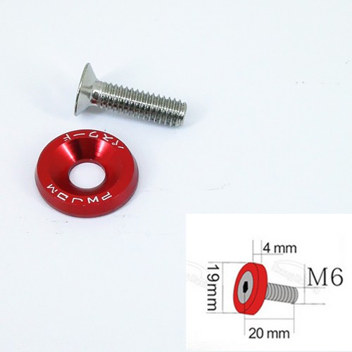 20X Gold XYC BILLET ALUMINUM FENDER/BUMPER WASHER/BOLT ENGINE BAY - Foto 8