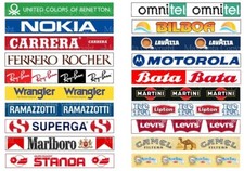 SUBBUTEO 20 PUBBLICITA’  STADI ITALIANI ANNI ‘90 ADESIVI per TRANSENNA 