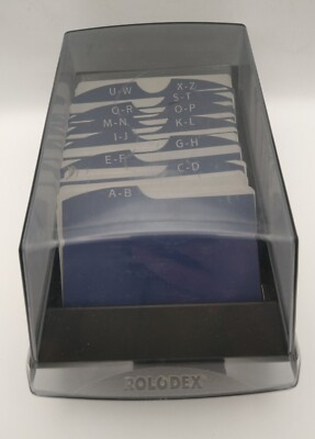 Rolodex VIP 24C Flip Case Telephone Number Address File Phone Organizer Vintage 