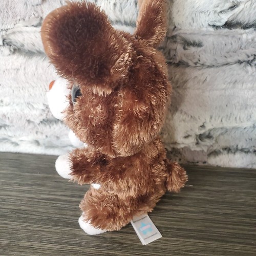 Lumo Stars Serephina Brown ULTRA LUXE Brown Plush Bunny Rabbit Sparkle Eyes 6" - Picture 2 of 8