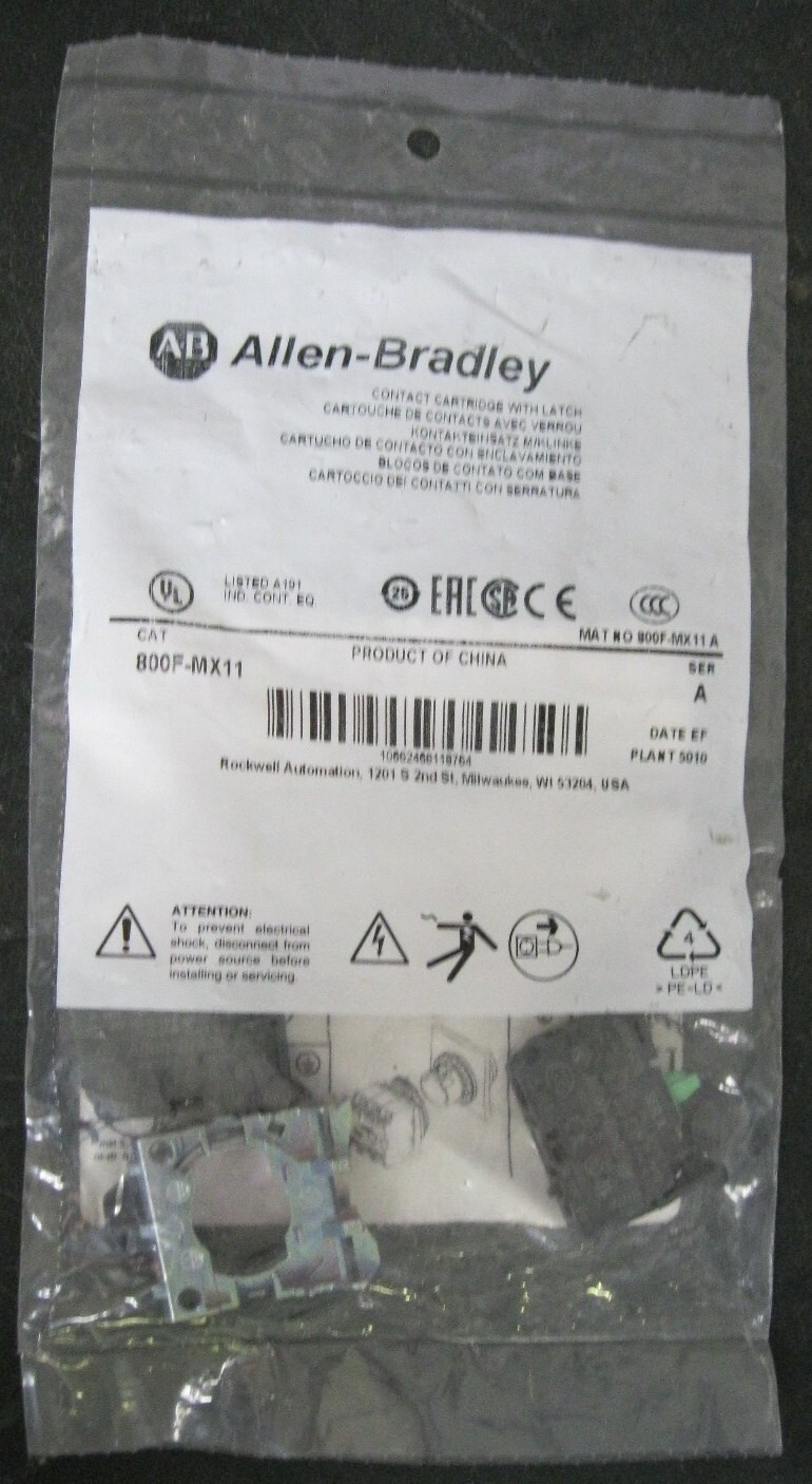 Allen-Bradley 800F-MX11 Contact Cartridge With Latch Series A