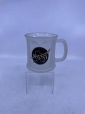 Vintage NASA Glass Coffee Mug Space Program Collectible