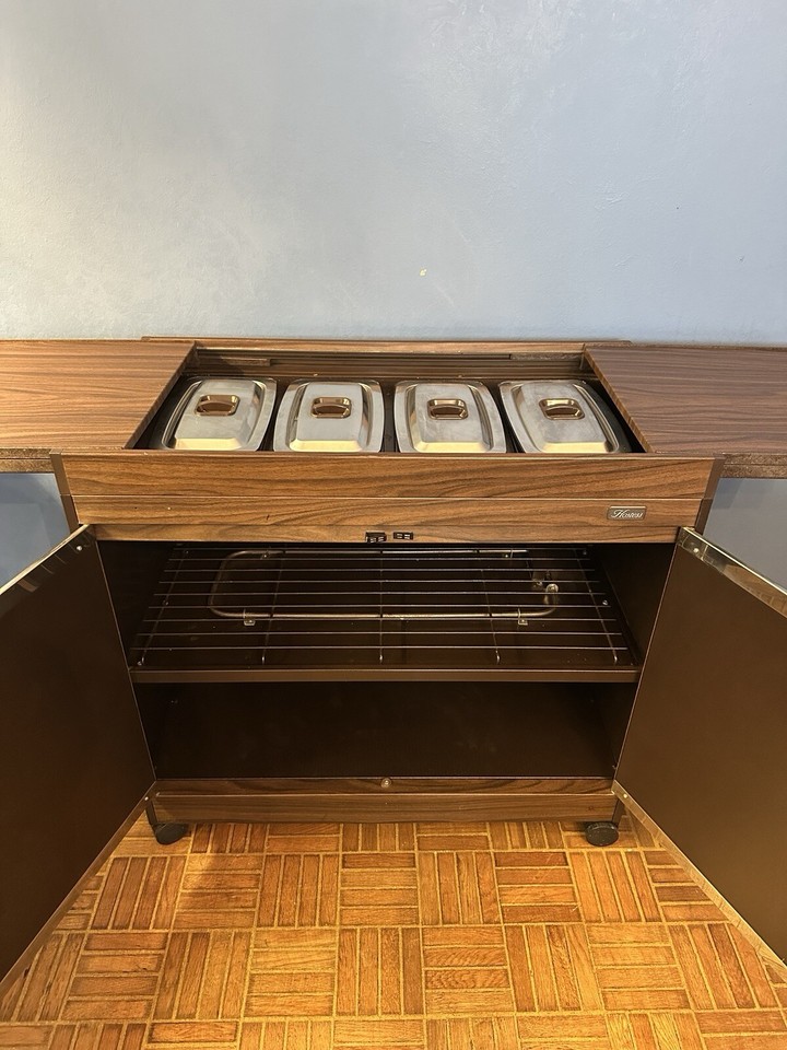 Vintage Phillips Hostess Trolley & Food Warmer eBay