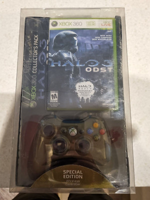 Halo 3 ODST Collector's Pack Xbox 360 Wireless Controller New & Sealed ...