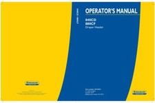 NEW HOLLAND 840CD, 880CF DRAPER HEADER OPERATOR`S MANUAL