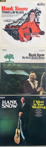 Hank Snow.  Vinyl LP records. VG condition+  Hard To Find. Set Of 3 - Picture 1 of 2