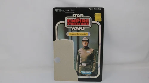Vintage 1980 Star Wars Imperial Commander The Empire Strikes Back CARDBACK