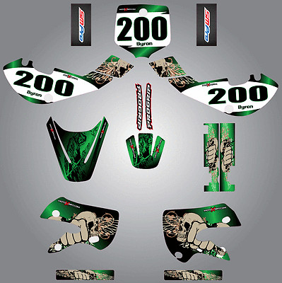 Custom skull graphics kit for KX 65 | eBay