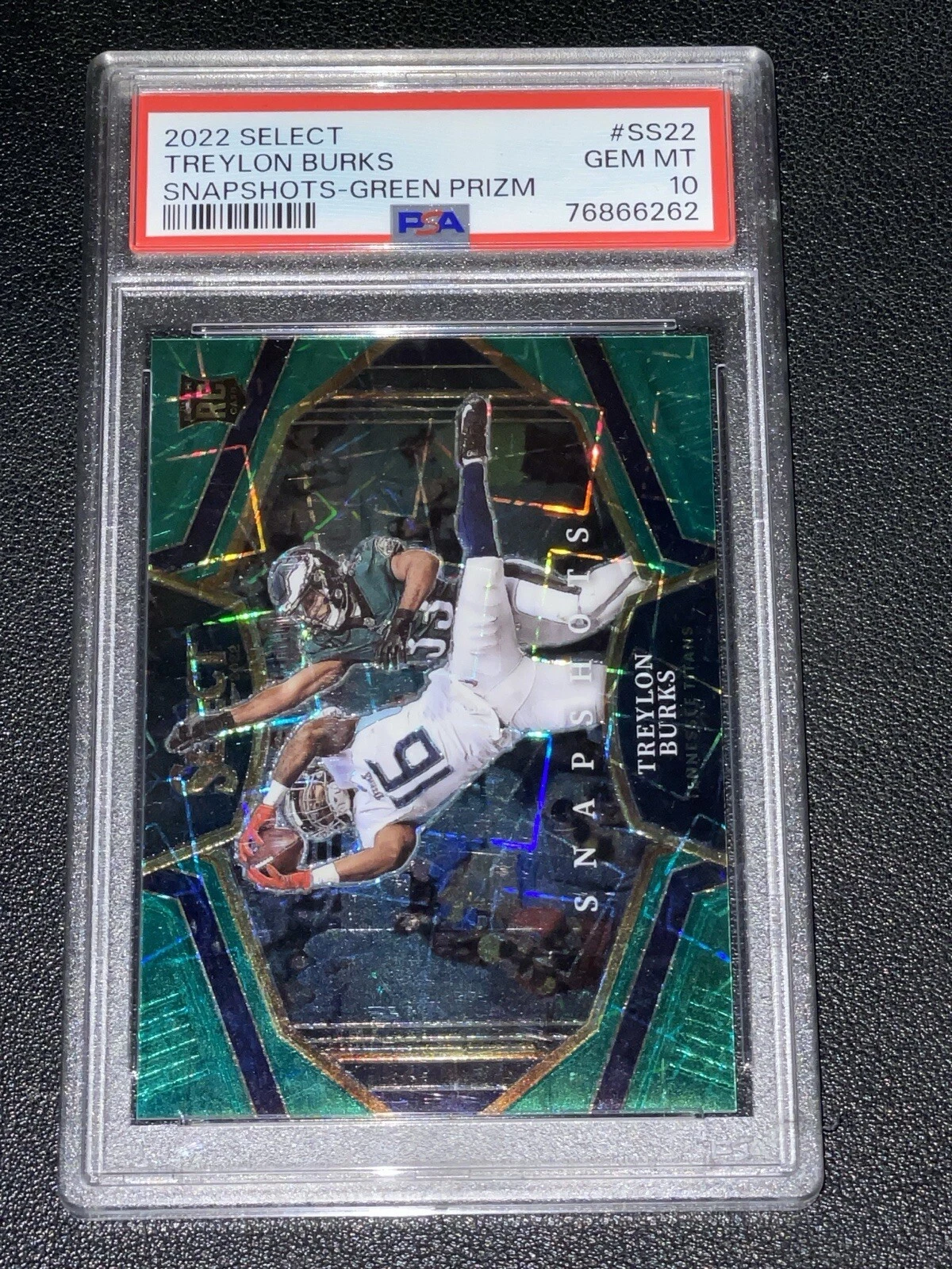 Treylon Burks Panini Select Snapshots #SS22 Green Prizm